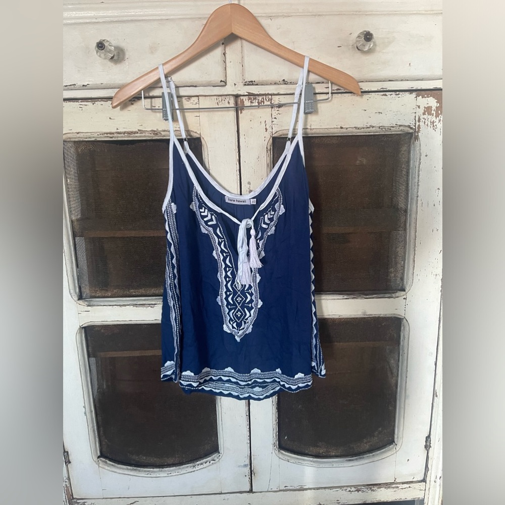 Tiare Hawaii blue top One SZ